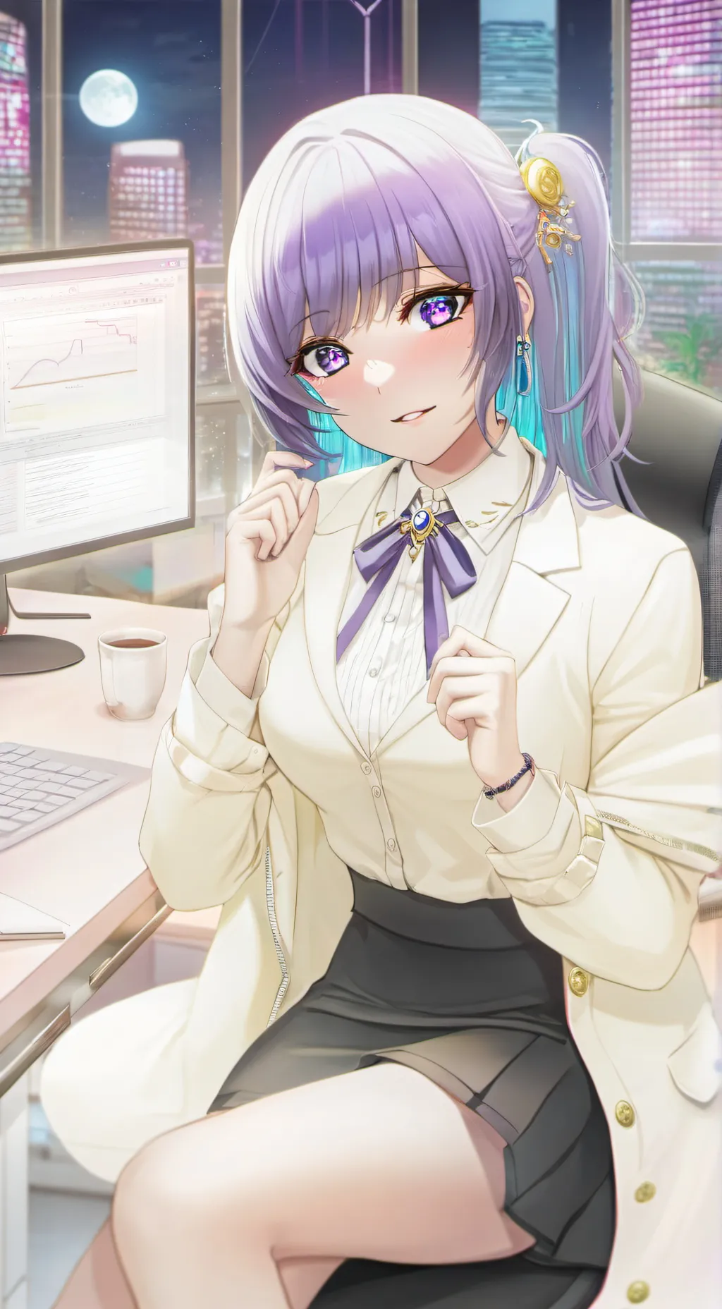 ai character: kitty🎀 background