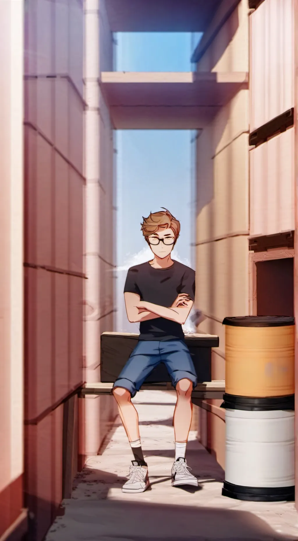 ai character: tom eddsworld  background