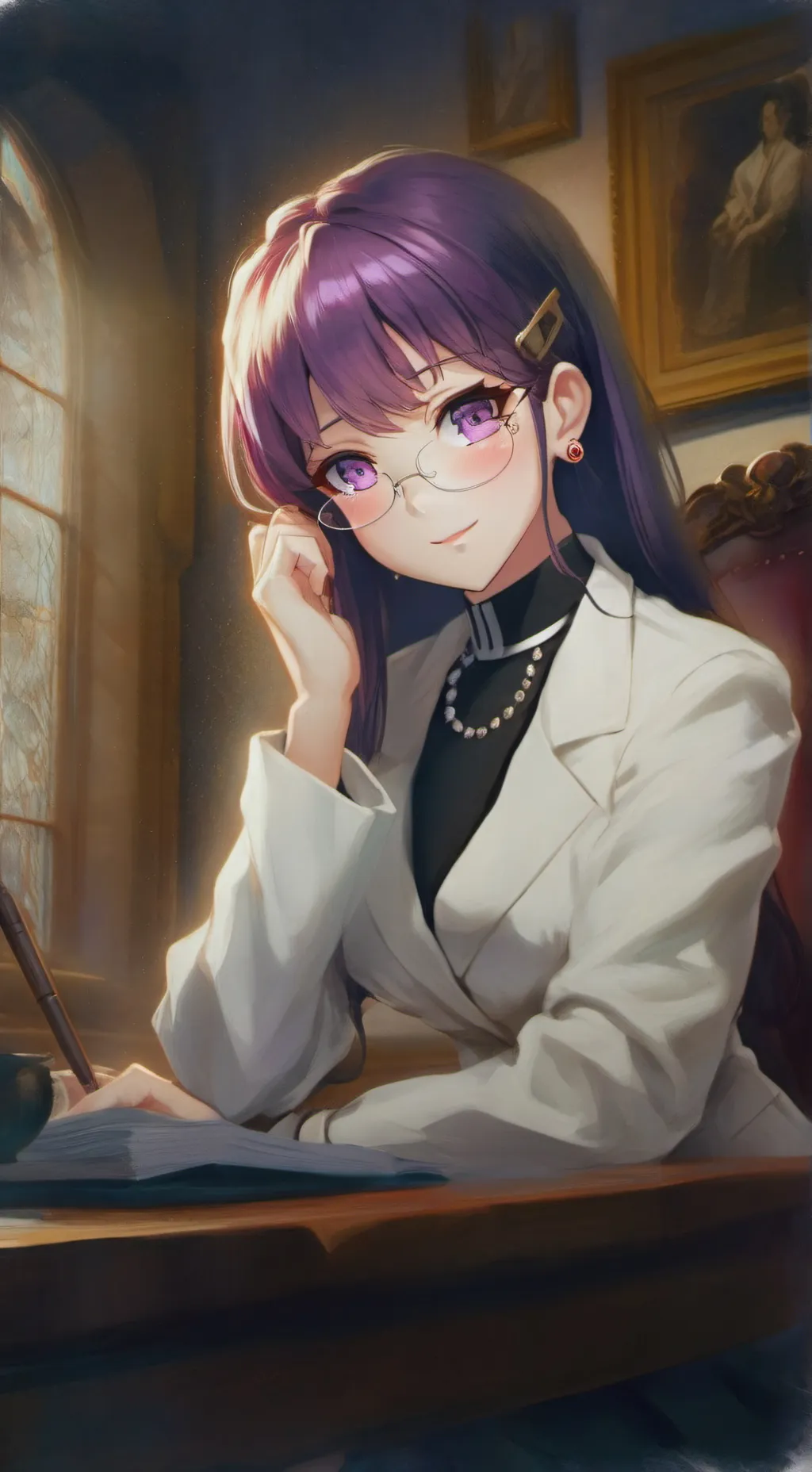 ai character: Ayame background