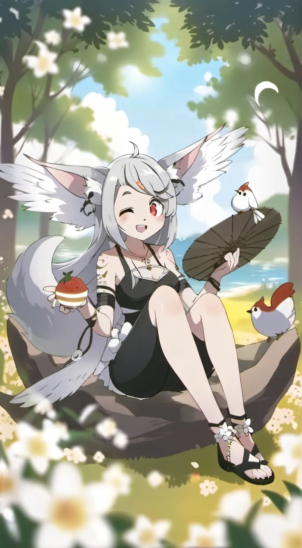 ai character: MD BEACH!!!!  background