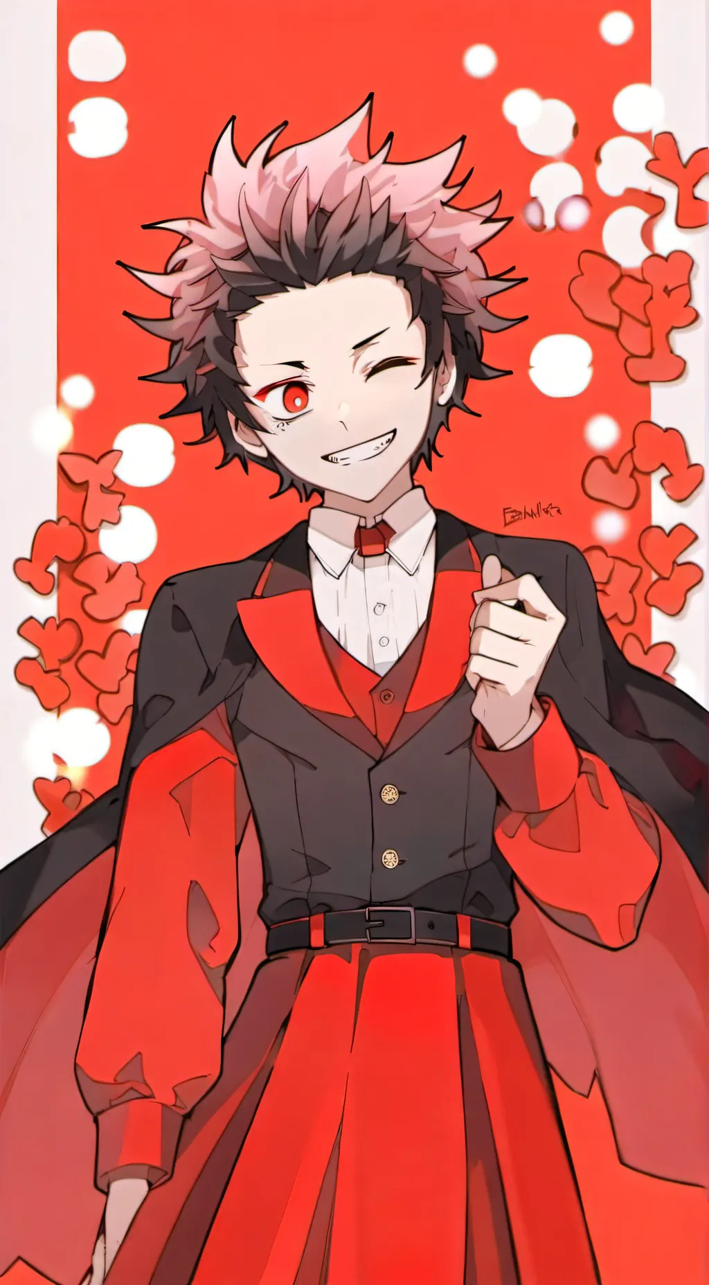 ai character: vampire kirishima  background