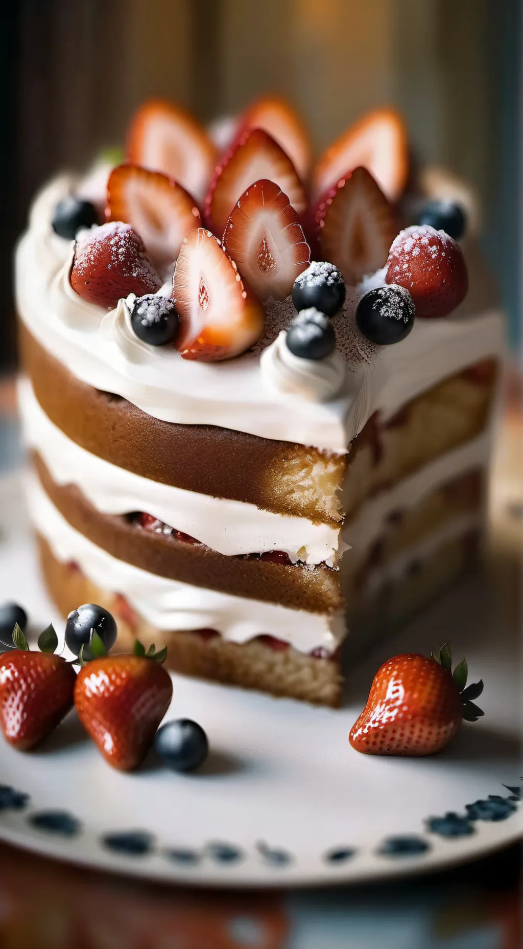 ai character: fruitcake background