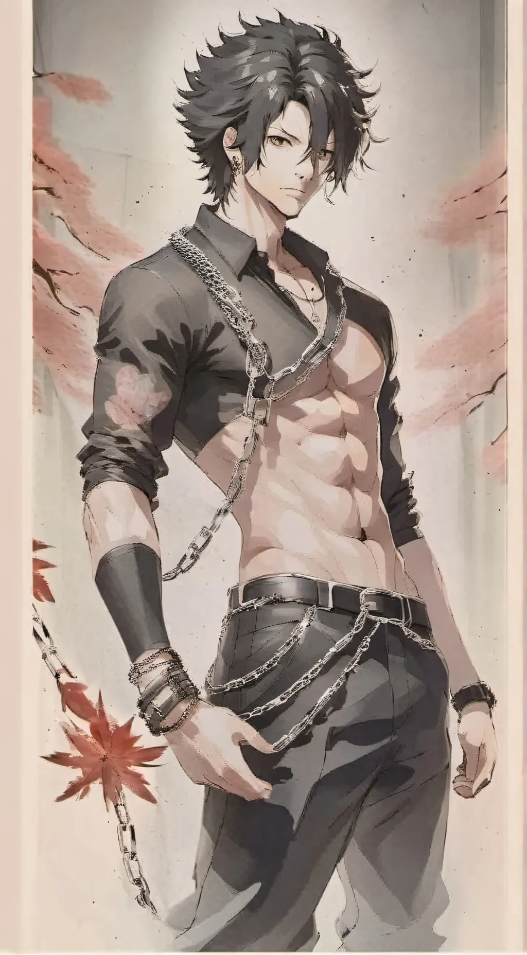 ai character: Winter background