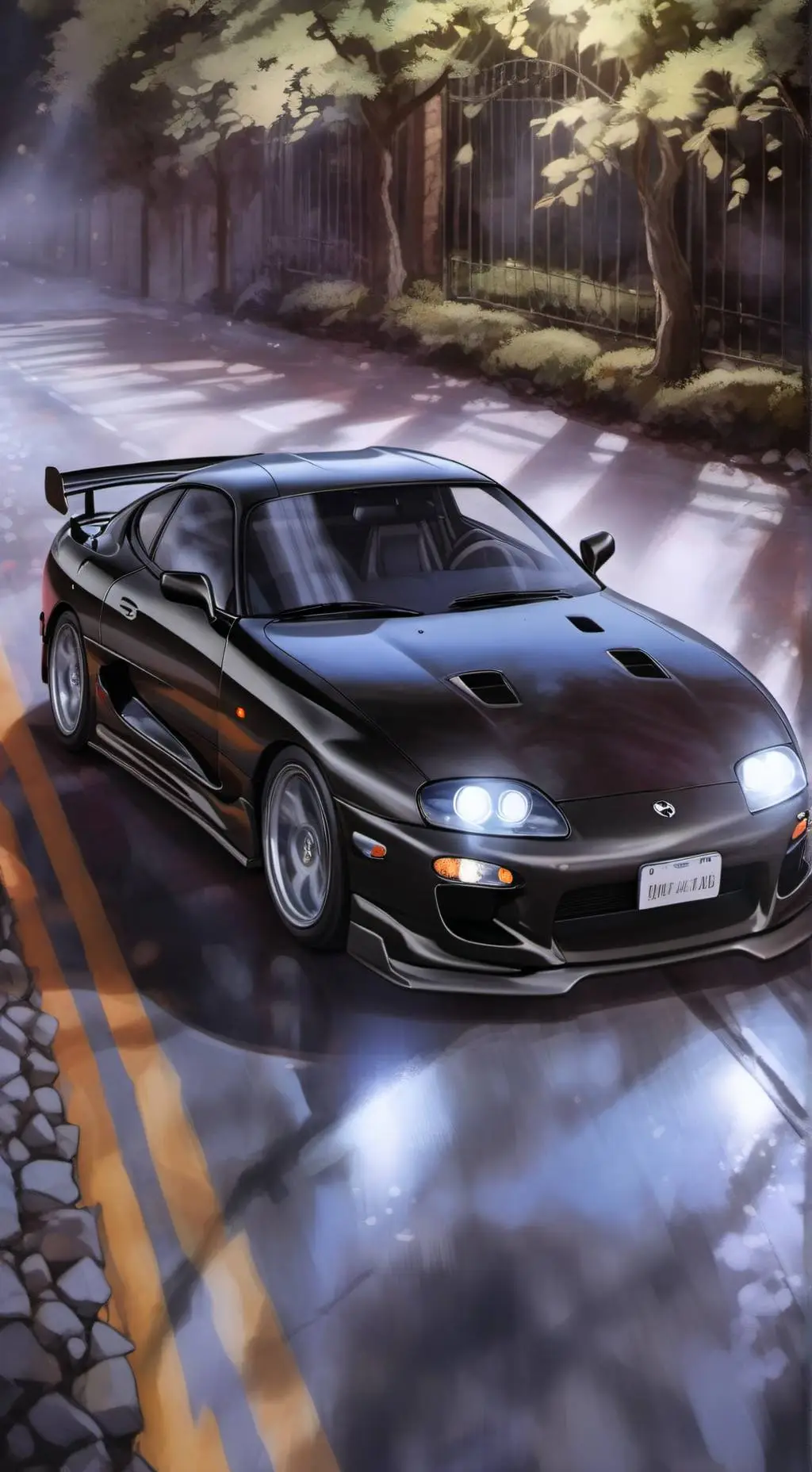 ai character: supra mk4 background