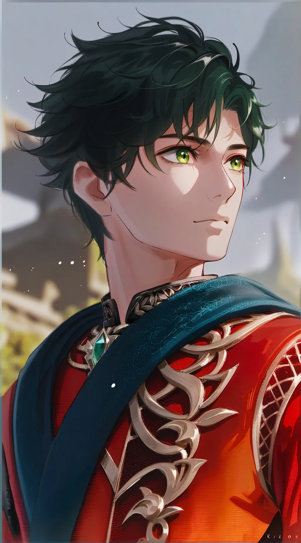 ai character: Deku background