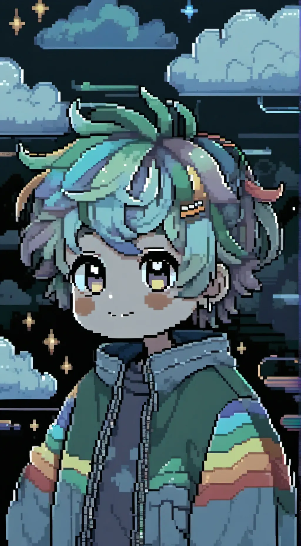 ai character: 🎆Whiz bang🌈 background