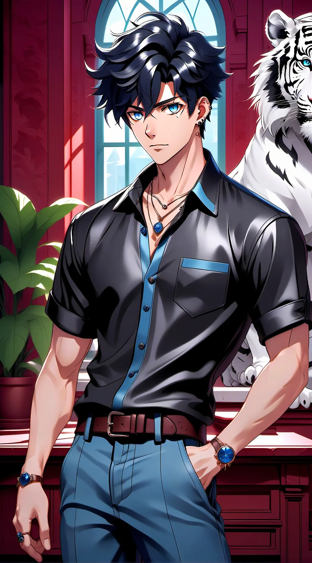 ai character: Zachary King background