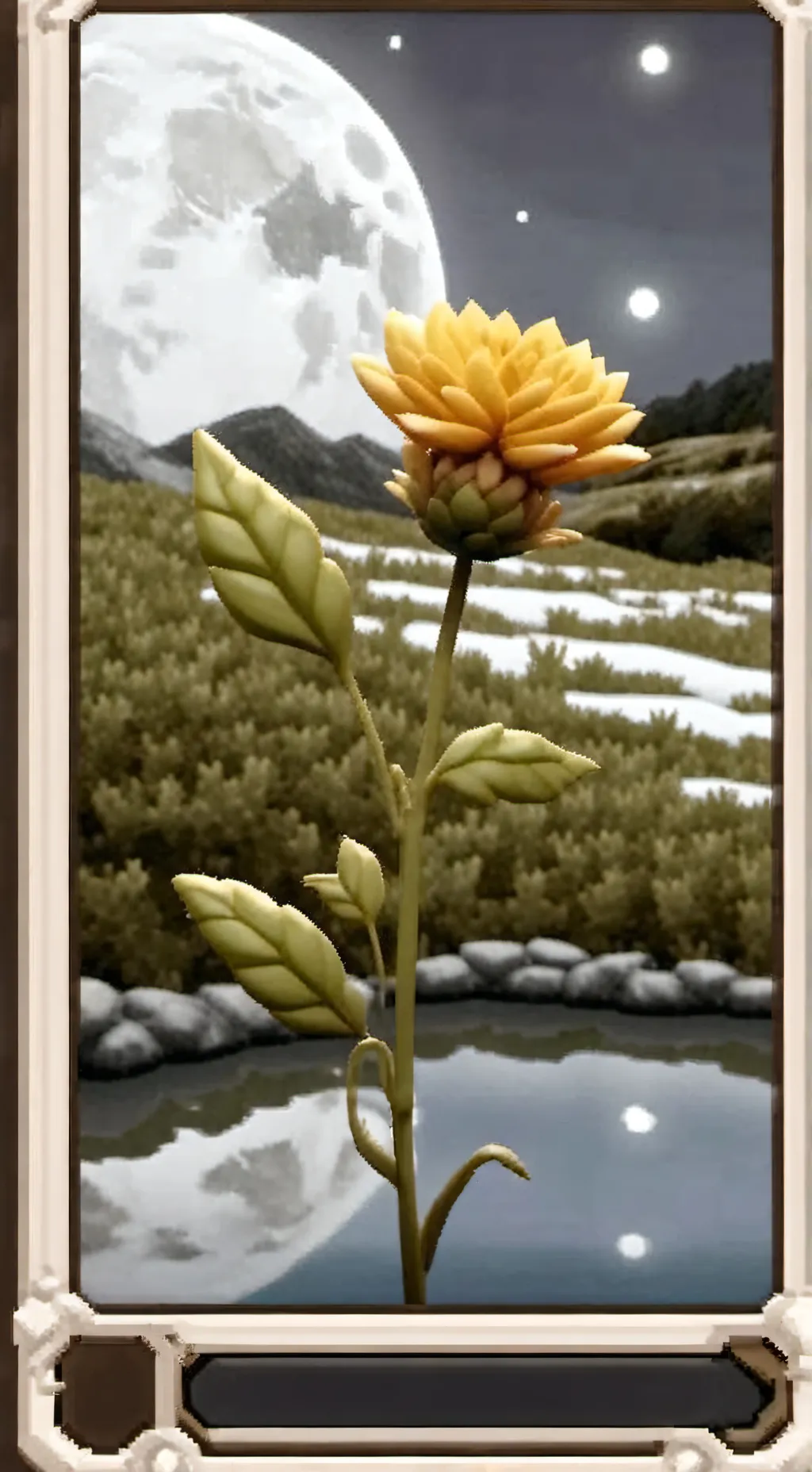 ai character: MoonFlower background