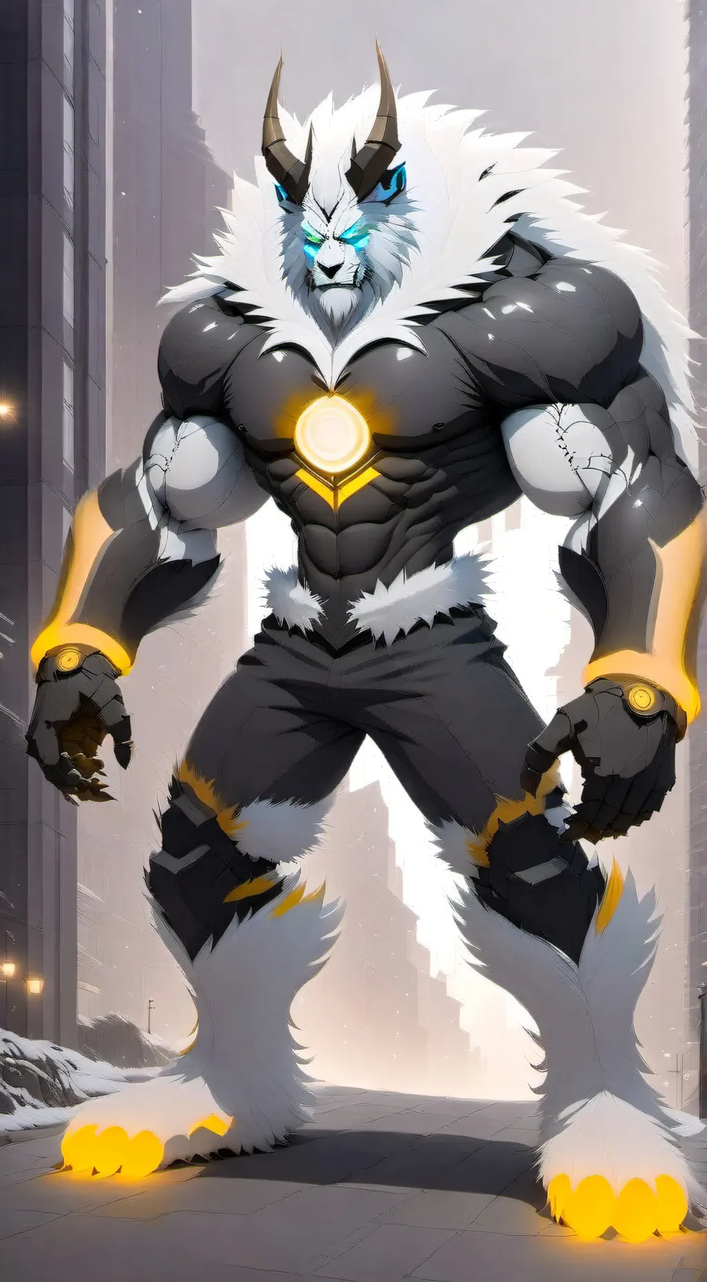 ai character: Yetti background