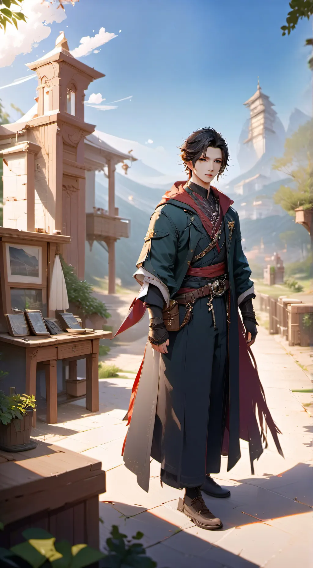 ai character: Zach  background