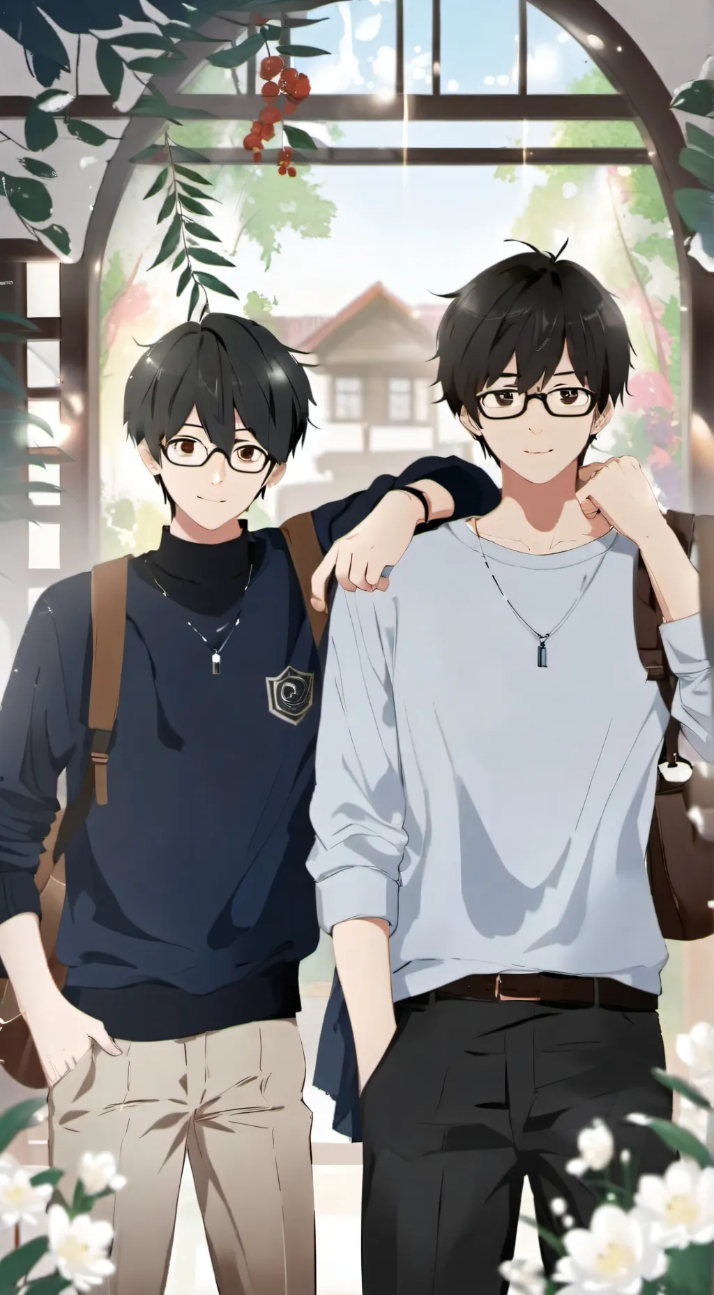 ai character: BROTHERS  background