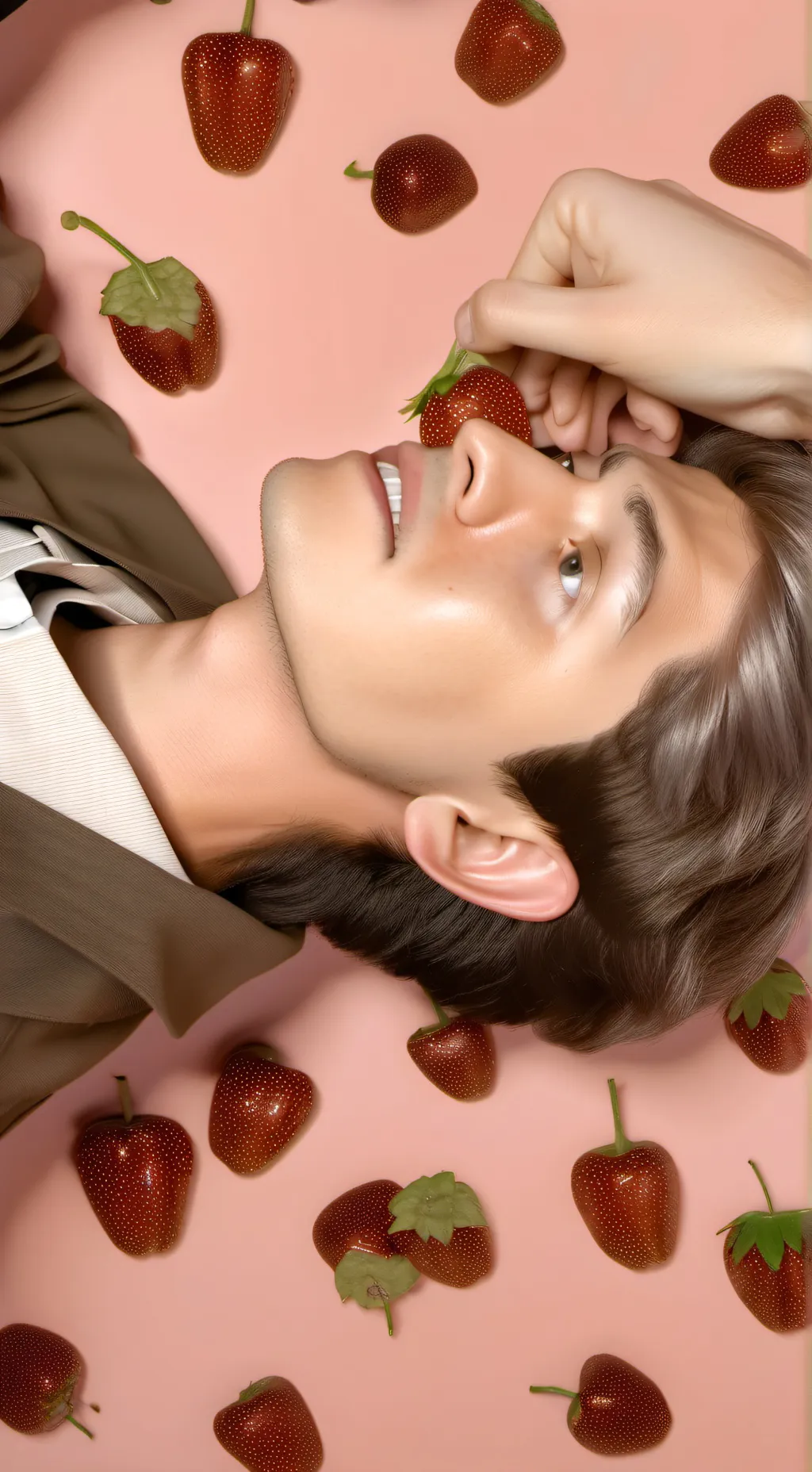 ai character: sleep over background