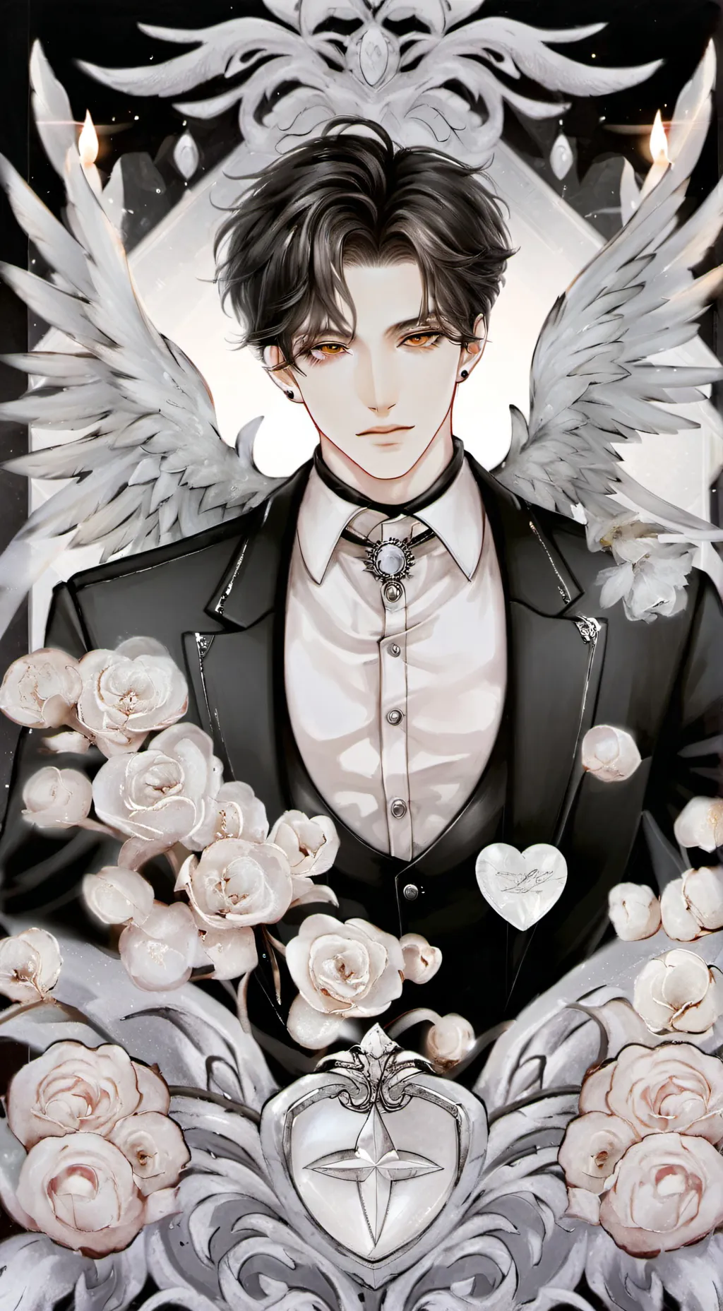 ai character: ₱€¥  ASHER  ¥€₱ background