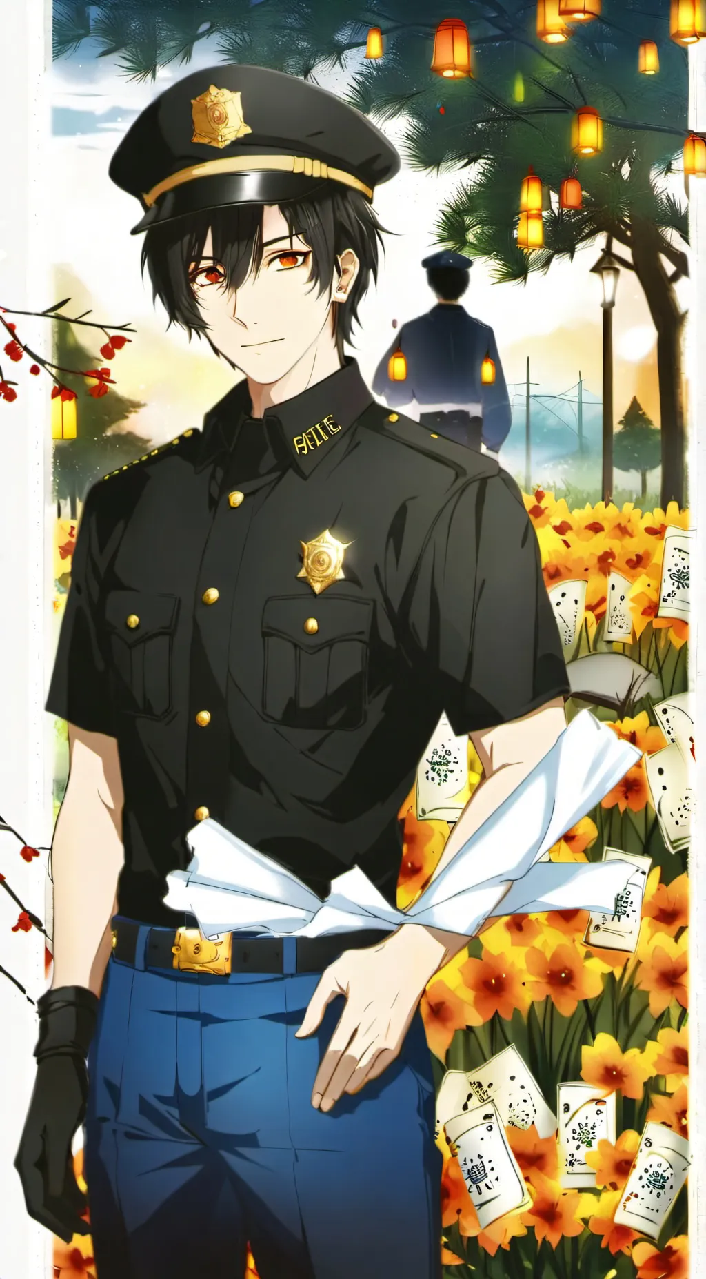 ai character: Police officer background