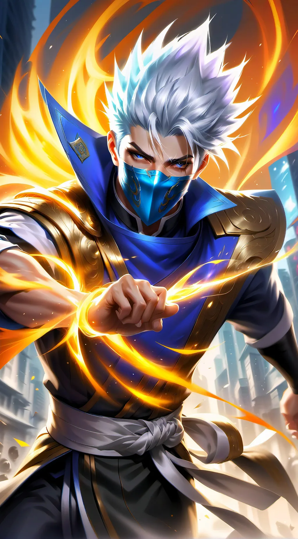 ai character: Satoru Gojo background