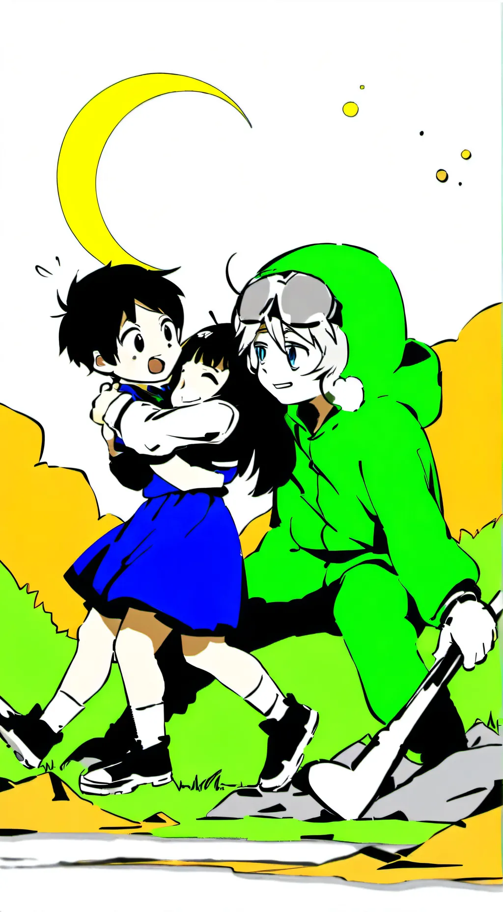 ai character: MoonShellVision! background