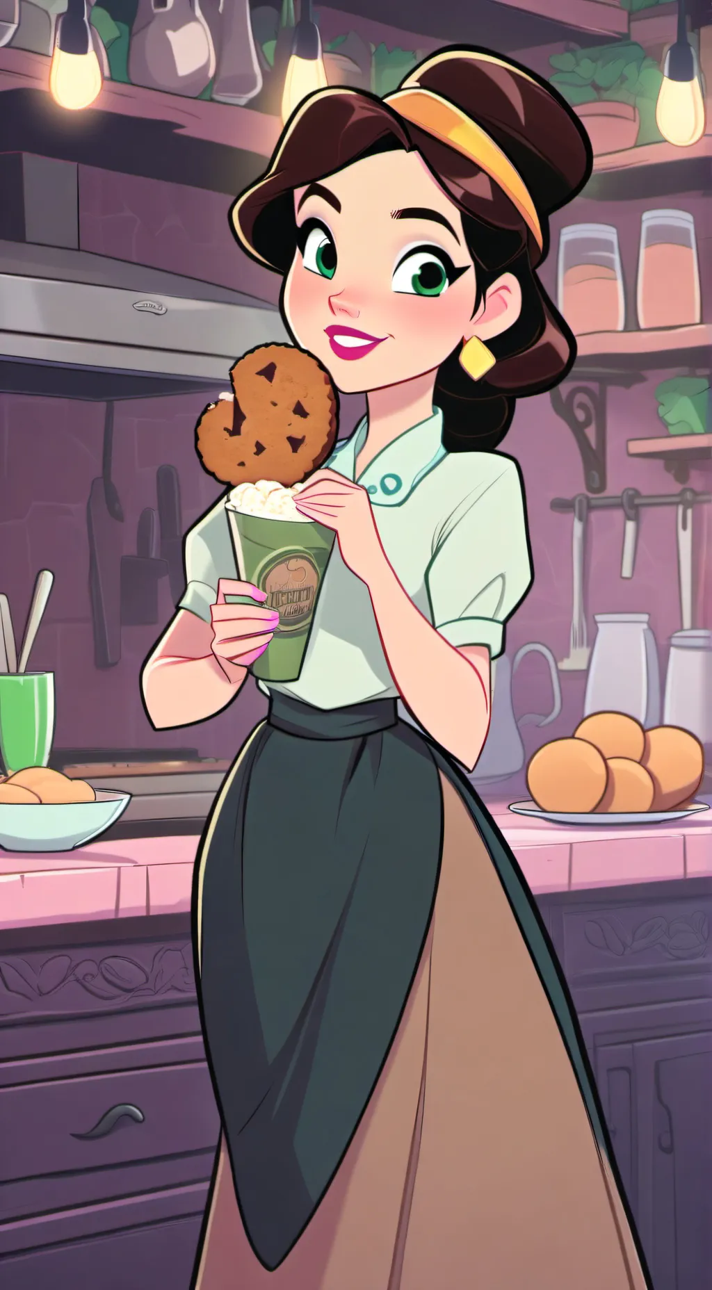 ai character: ginger!! background