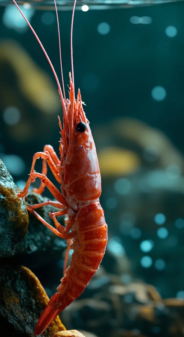 ai character: Shrimpo background