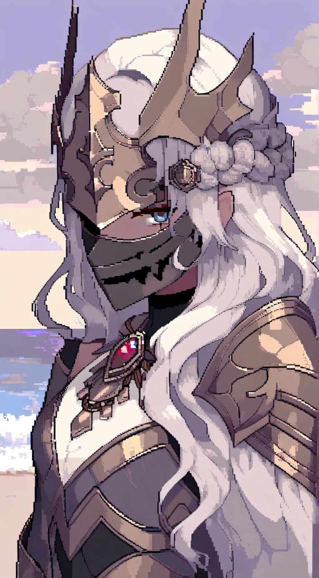 ai character: Queen NightStar background