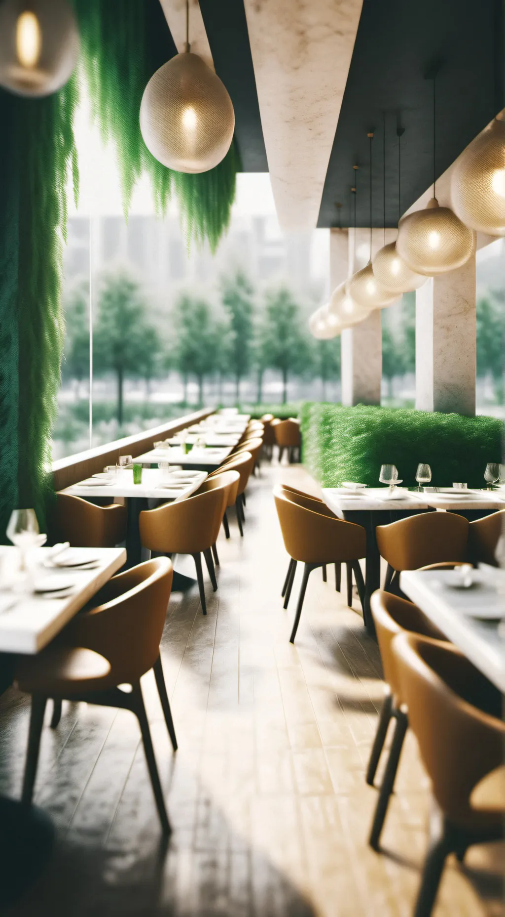 ai character: Restaurant  background