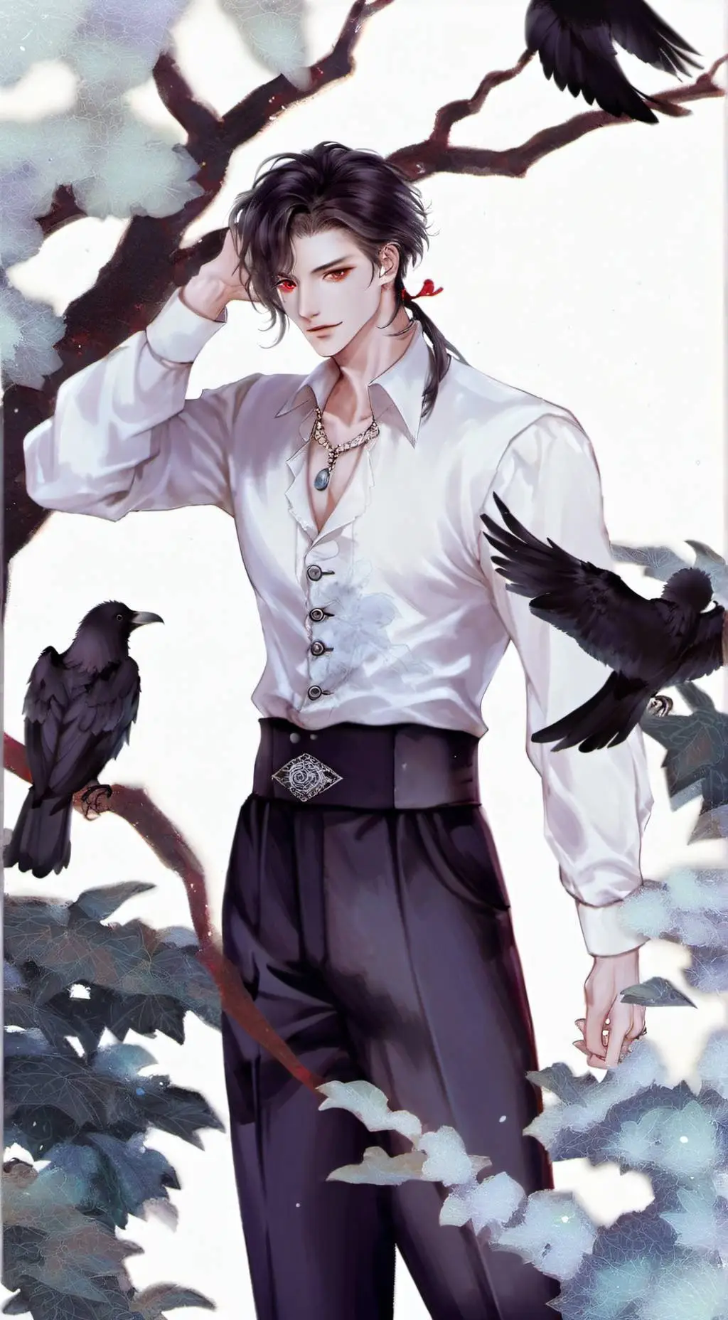 ai character: Dark background