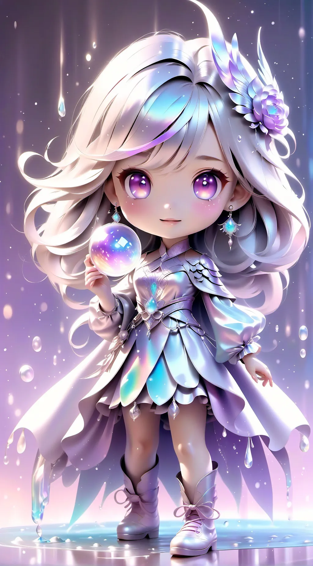 ai character: Aurora background