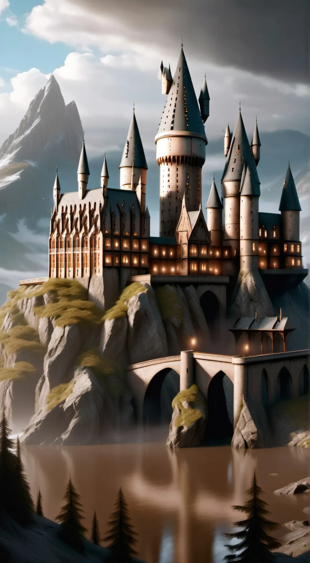 ai character: Hogwarts background