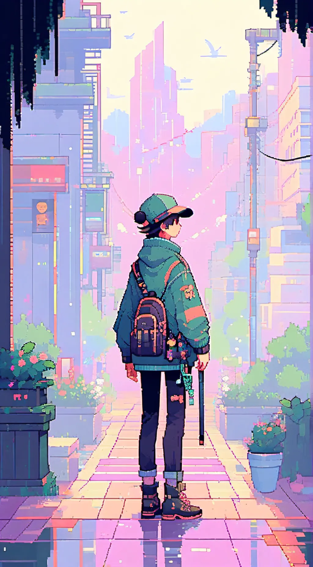 ai character: leo😘🌹 background