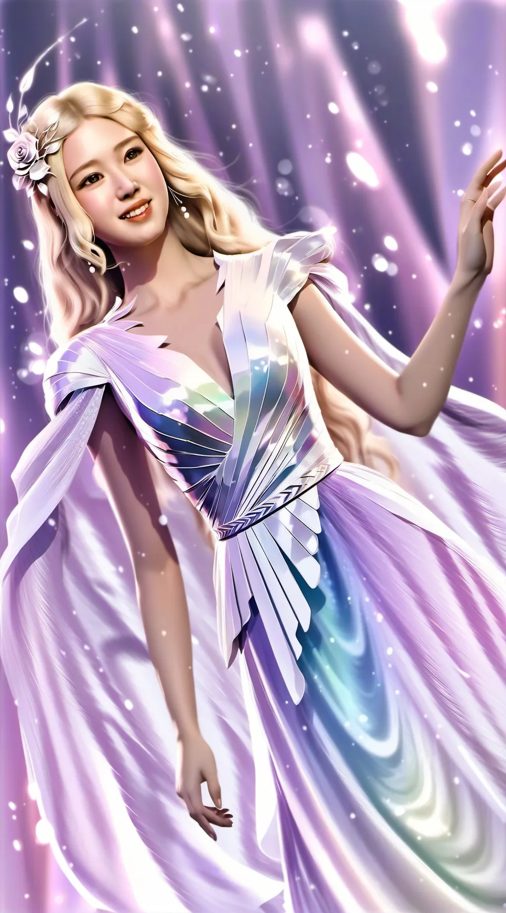 ai character: Rosé des blackpin background