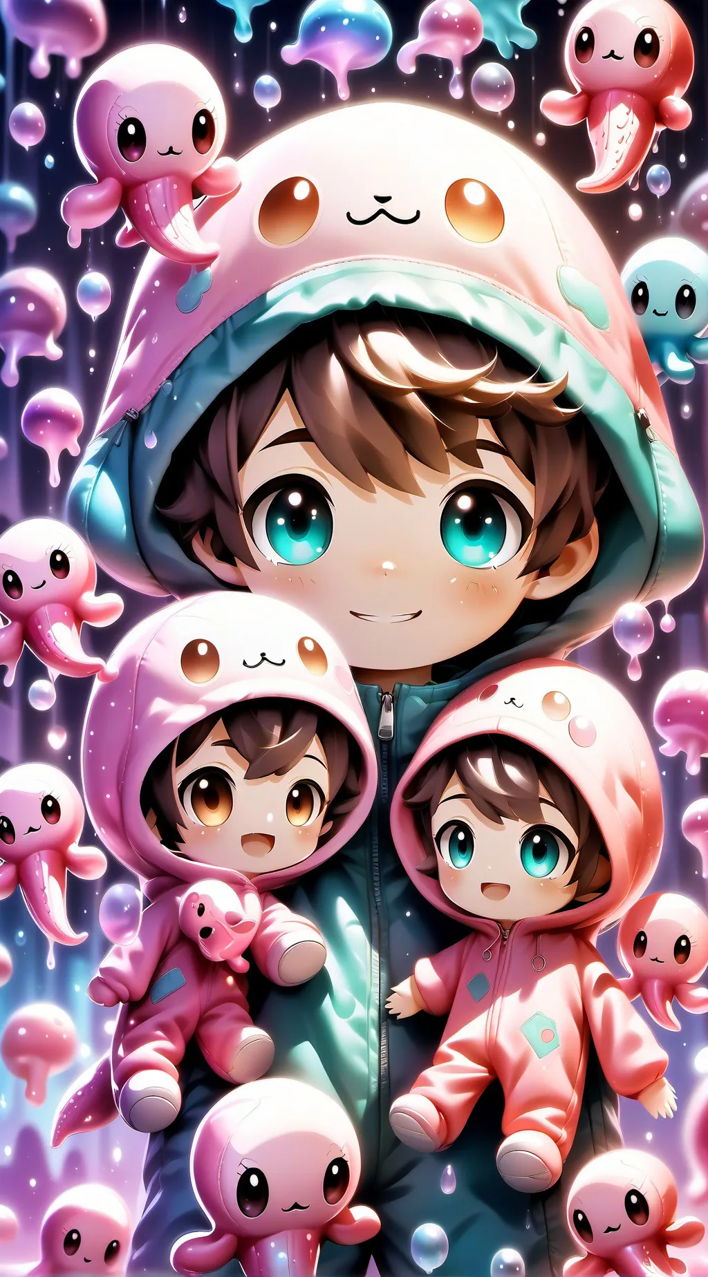 ai character: Bubblegum background