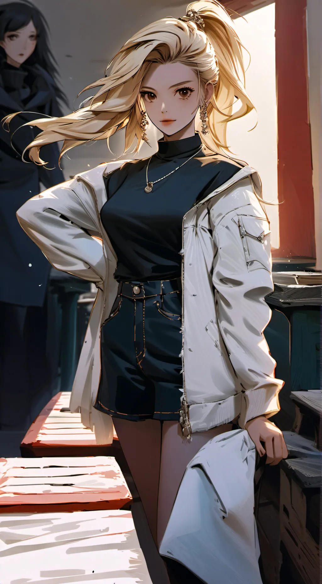 ai character: Non Darks💙❤️ background