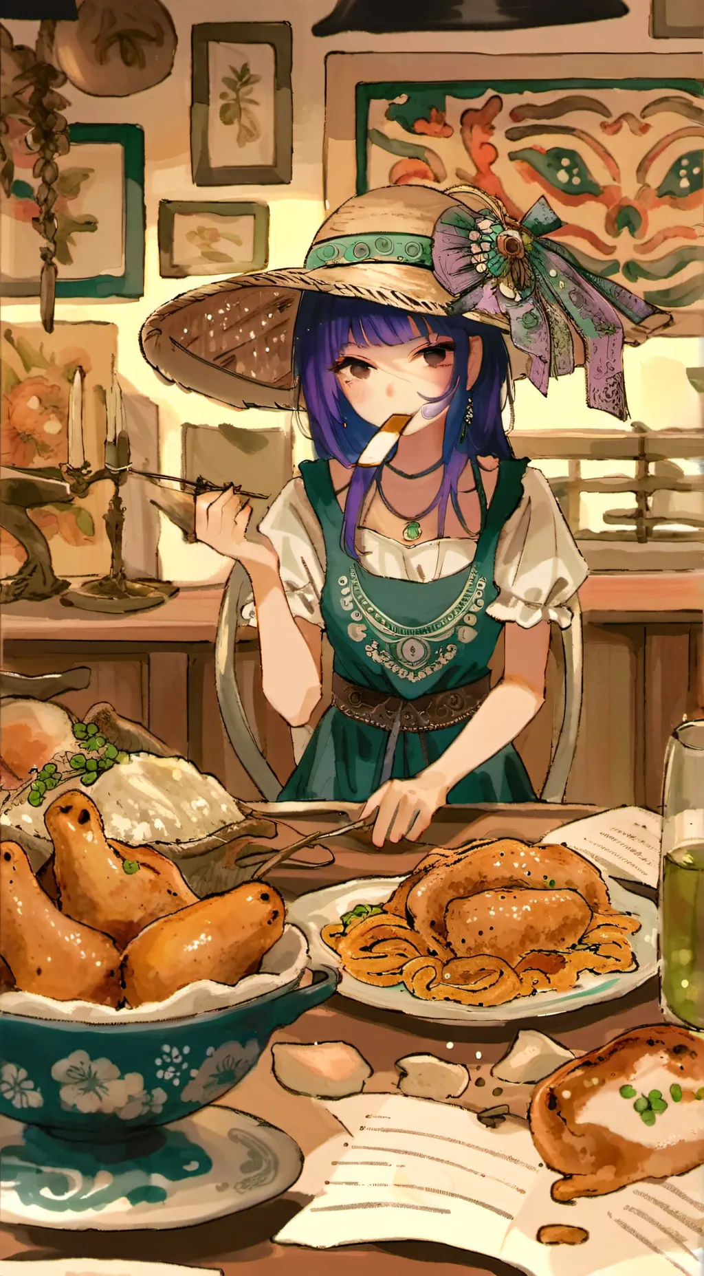 ai character: amoelgiyushino background