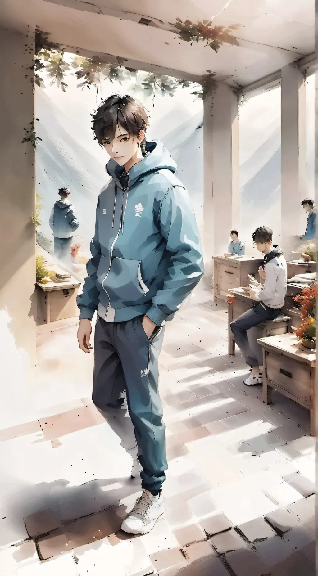 ai character: Squid game S1 background