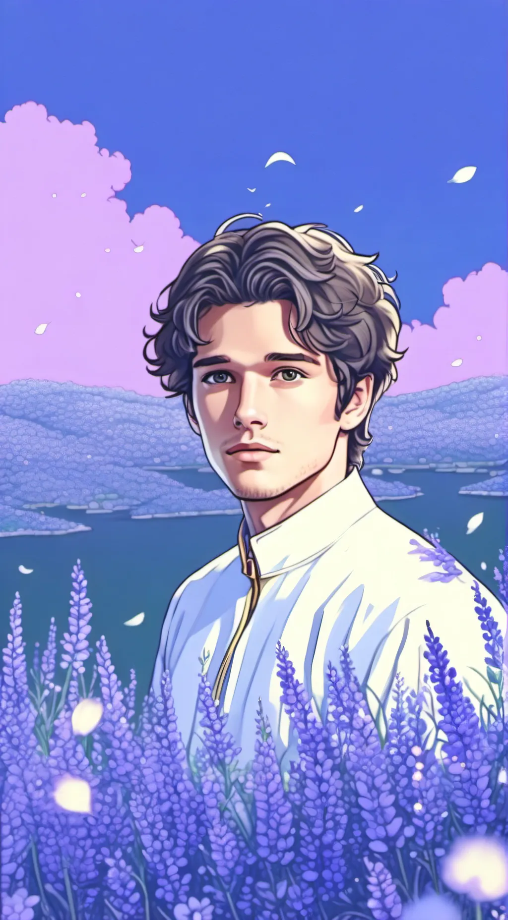 ai character: Yuri e Akira (BL) background