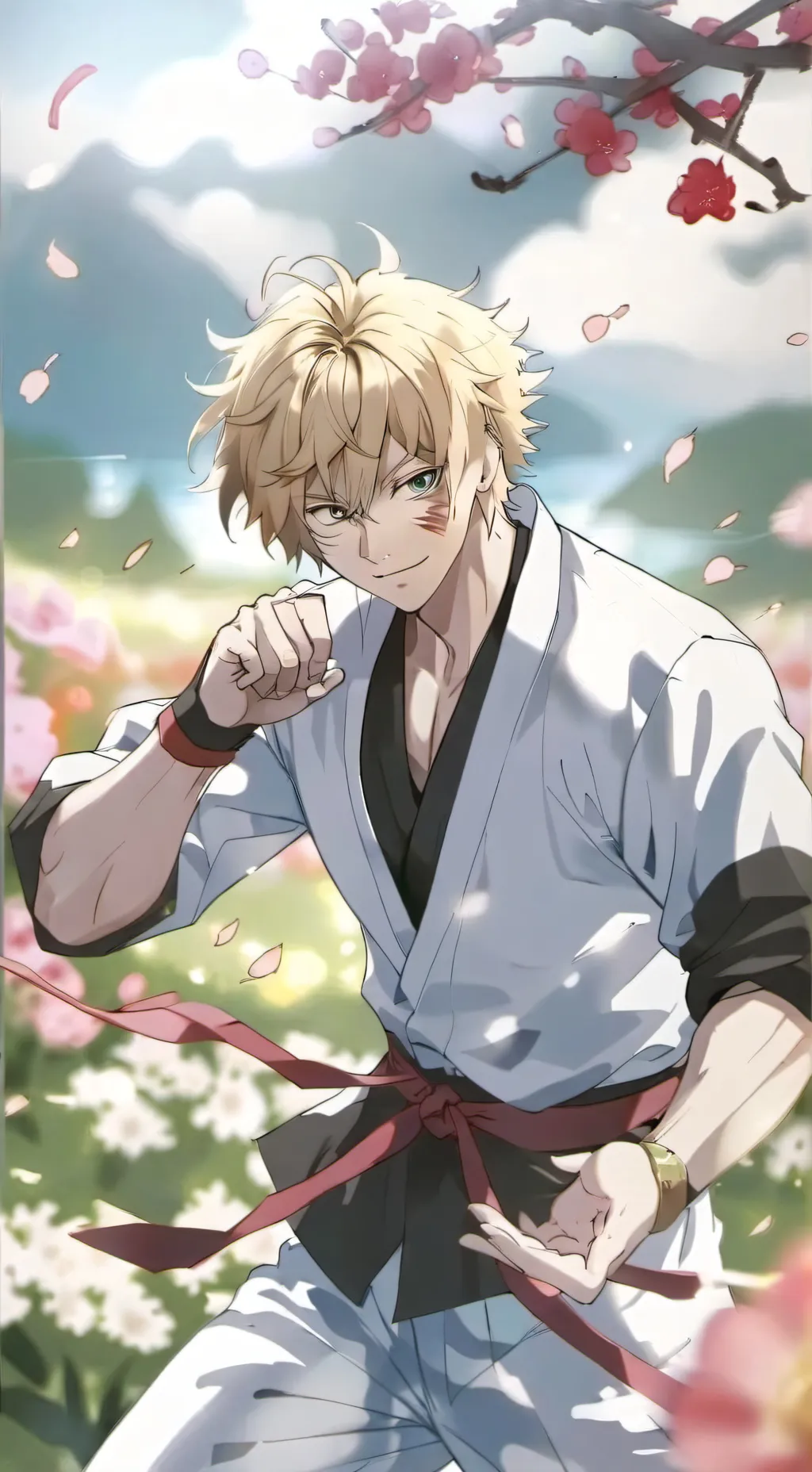 ai character: Mha karate  background