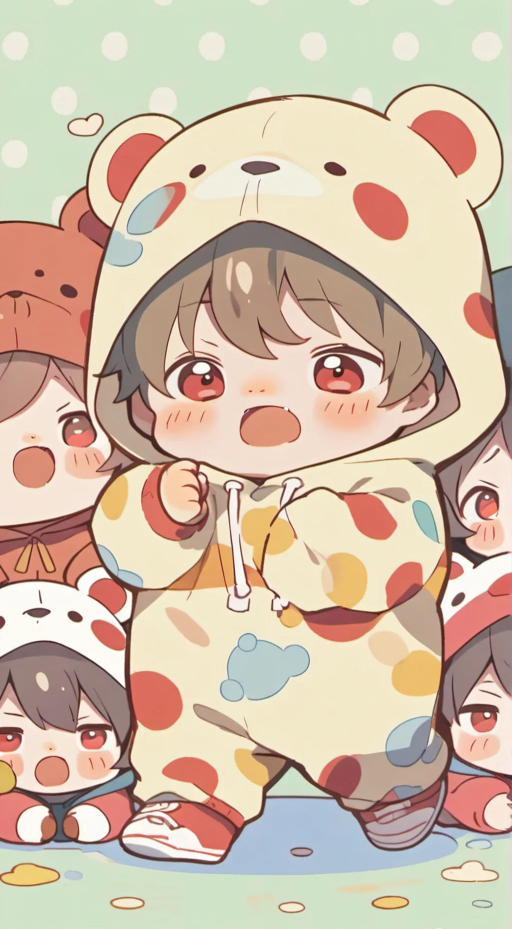 ai character: Dunkin ￼ background