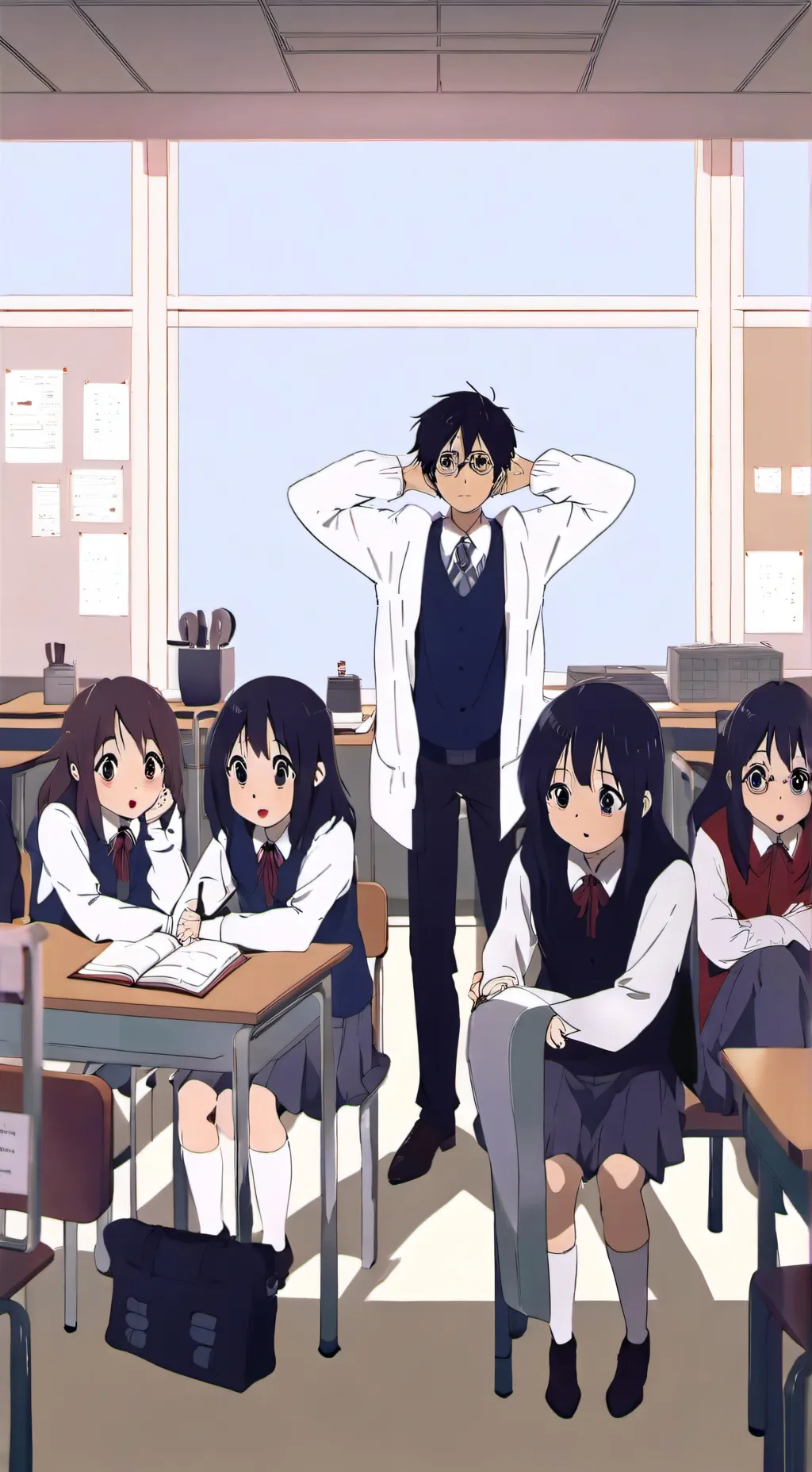 ai character: Klasse 9B  background