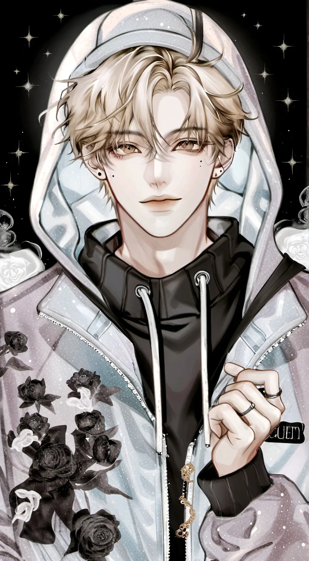 ai character: Maxence  background