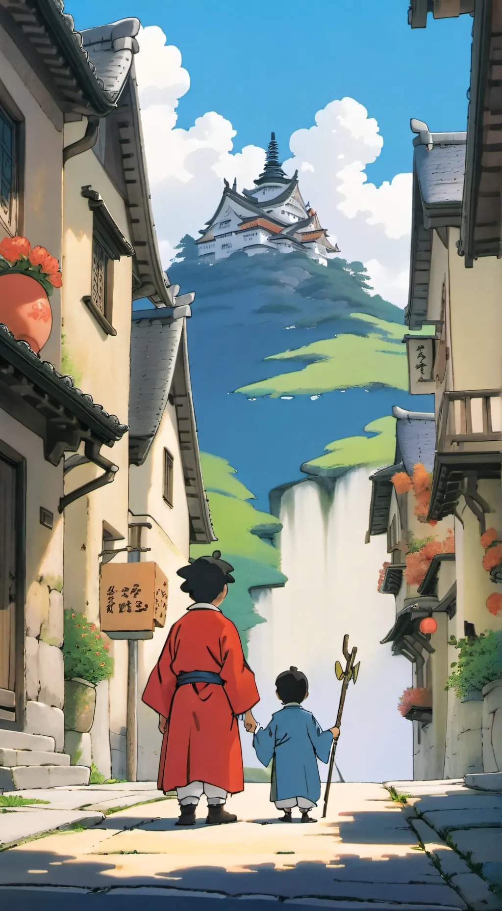 ai character: kny background