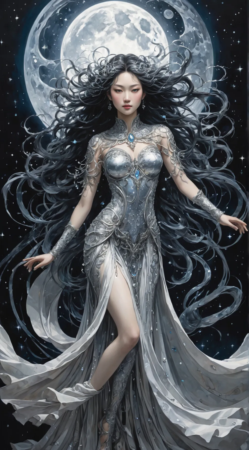 ai character: Luna background