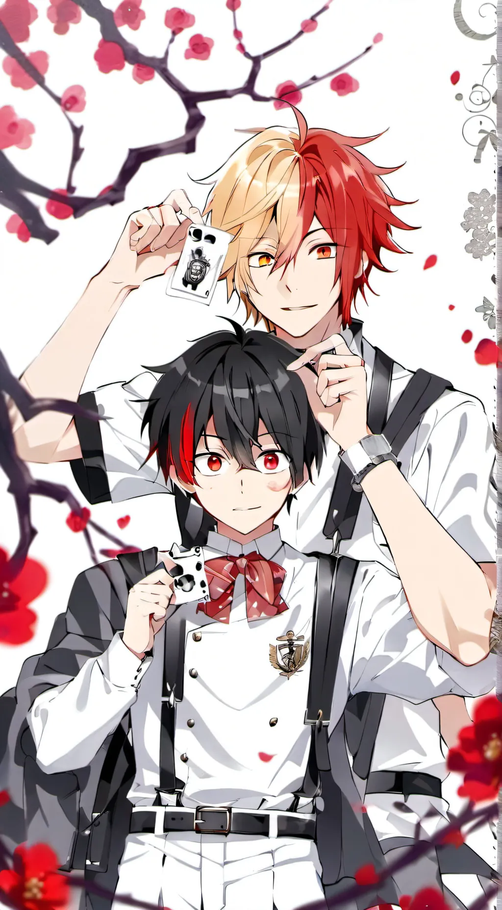 ai character: denki and todoroki background