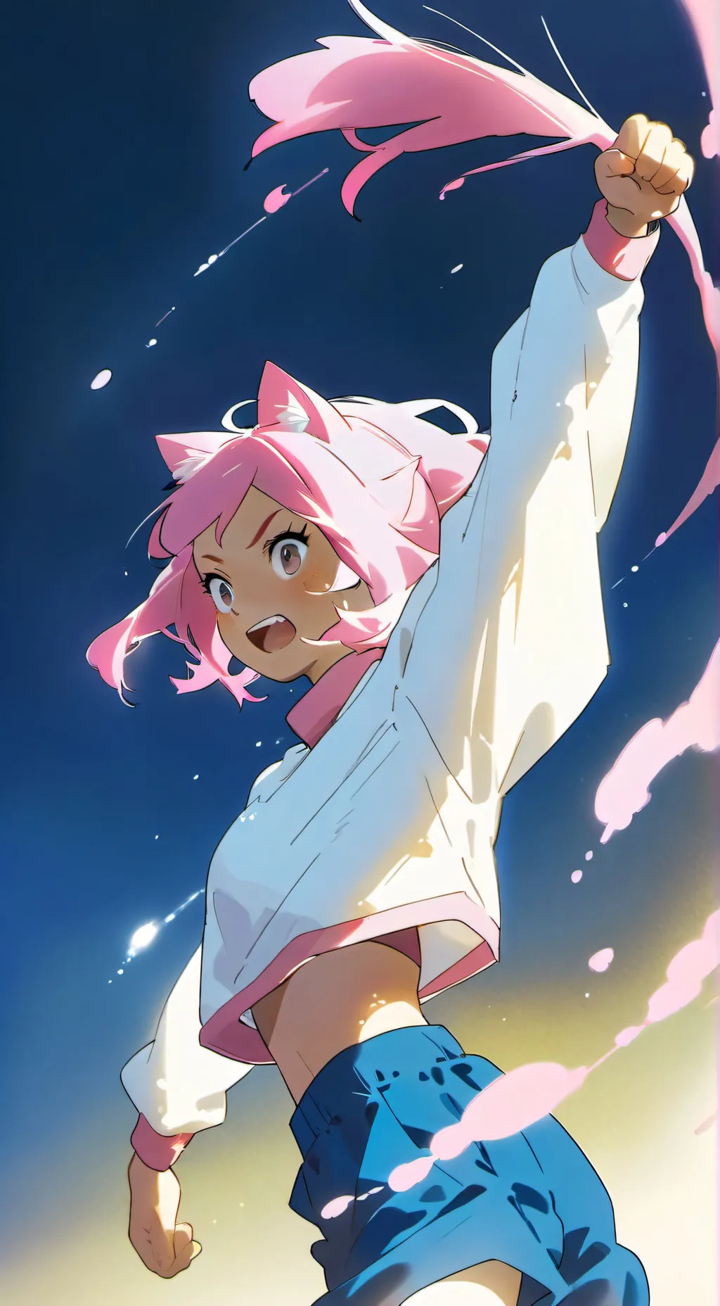 ai character: mha uwu cat background