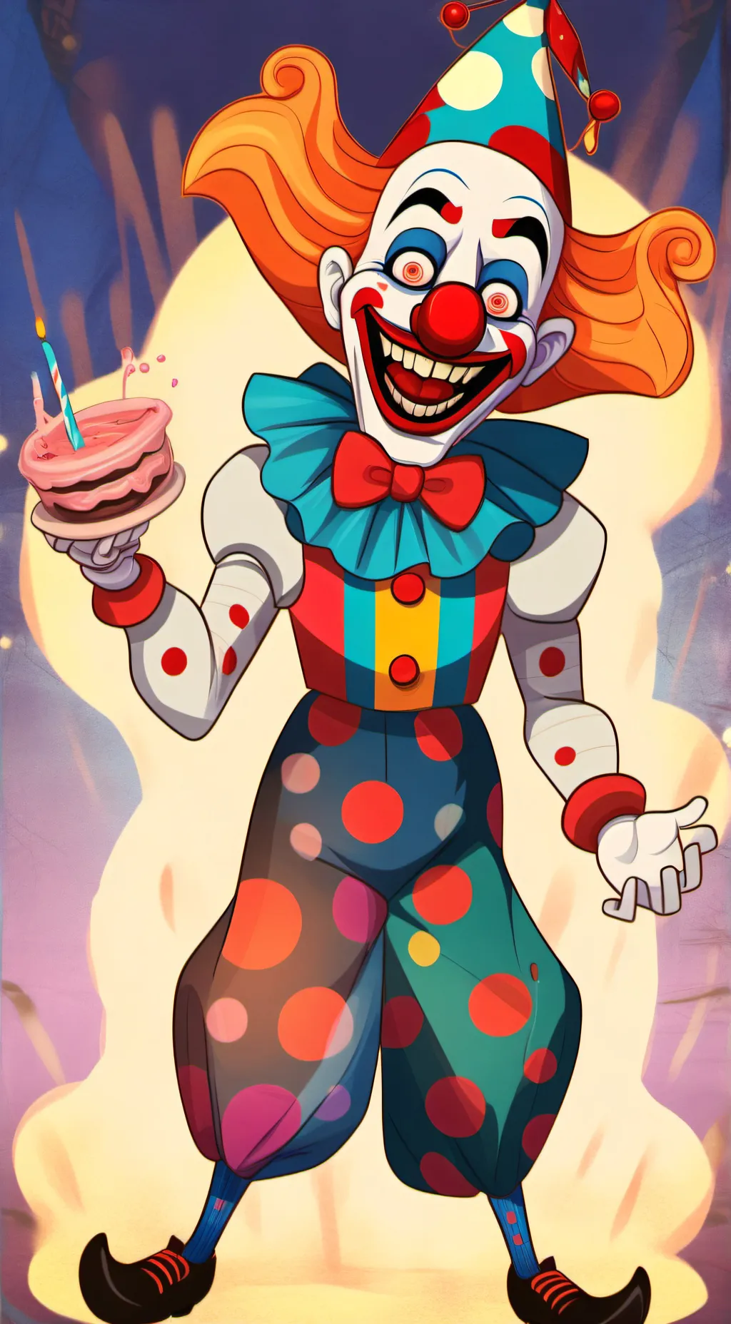 ai character: clown background