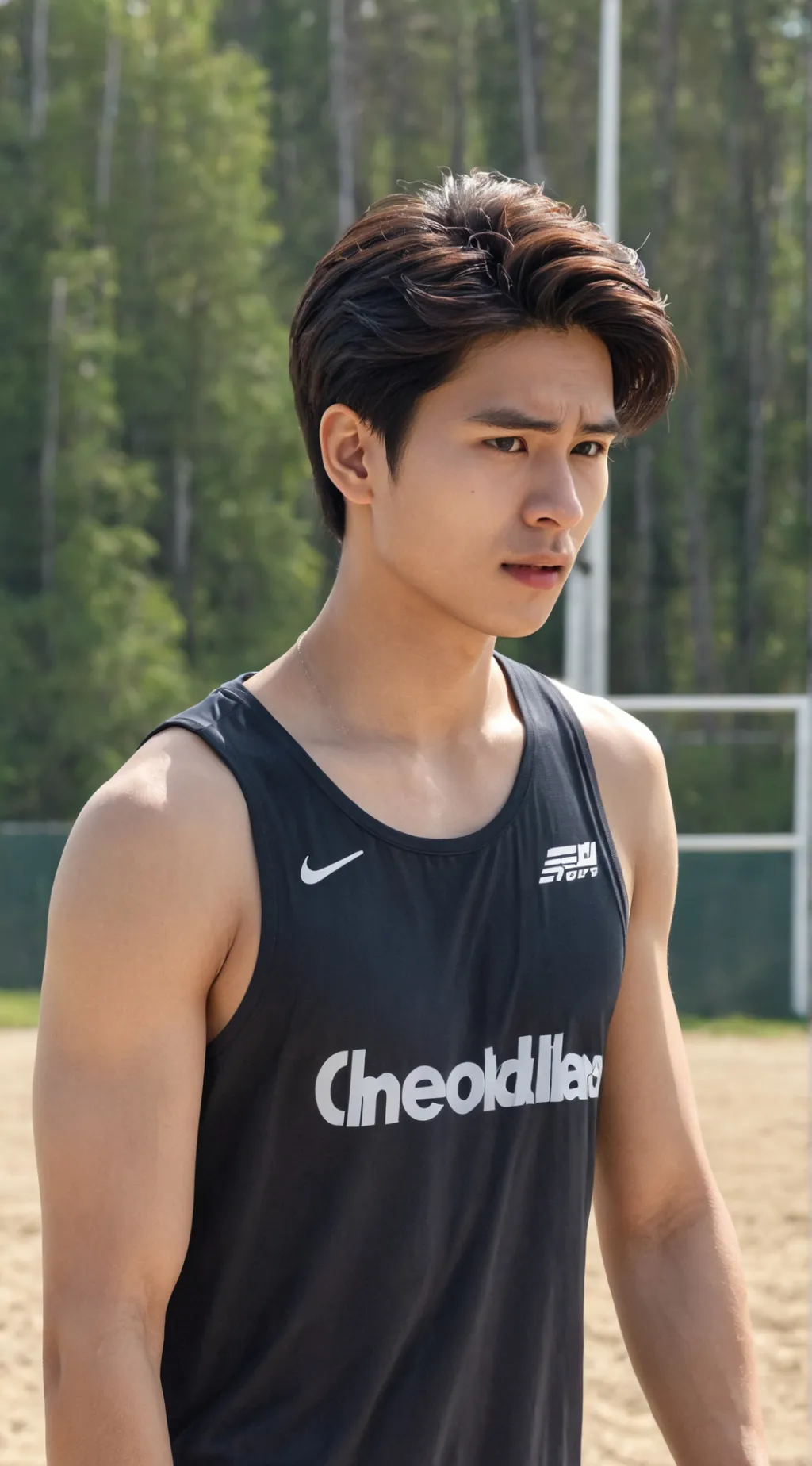 ai character: Мин Джи У background