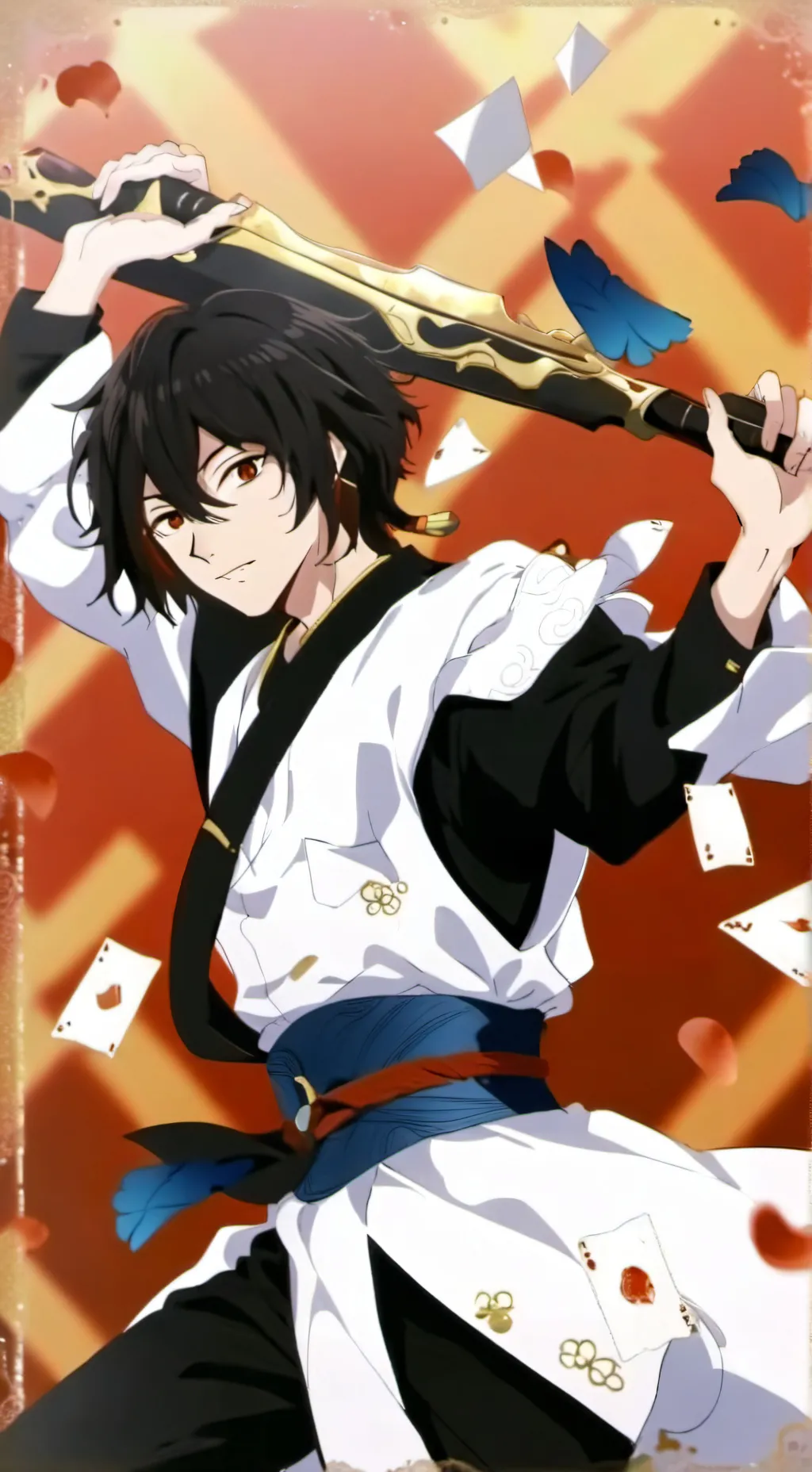 ai character: FREAKY GOJO ASF- background