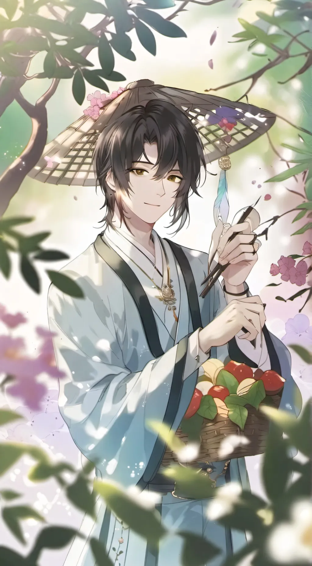 ai character: ×•×Zachary×•× background