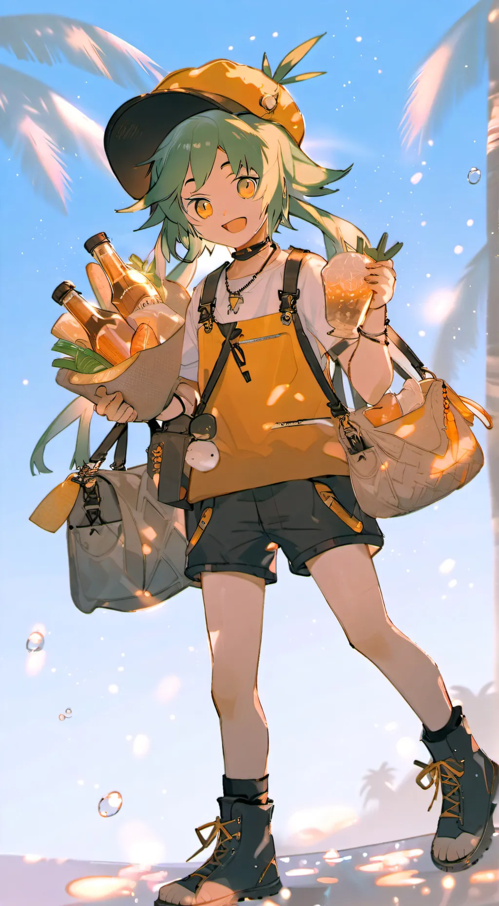 ai character: 🍓fruitcake🌰 background