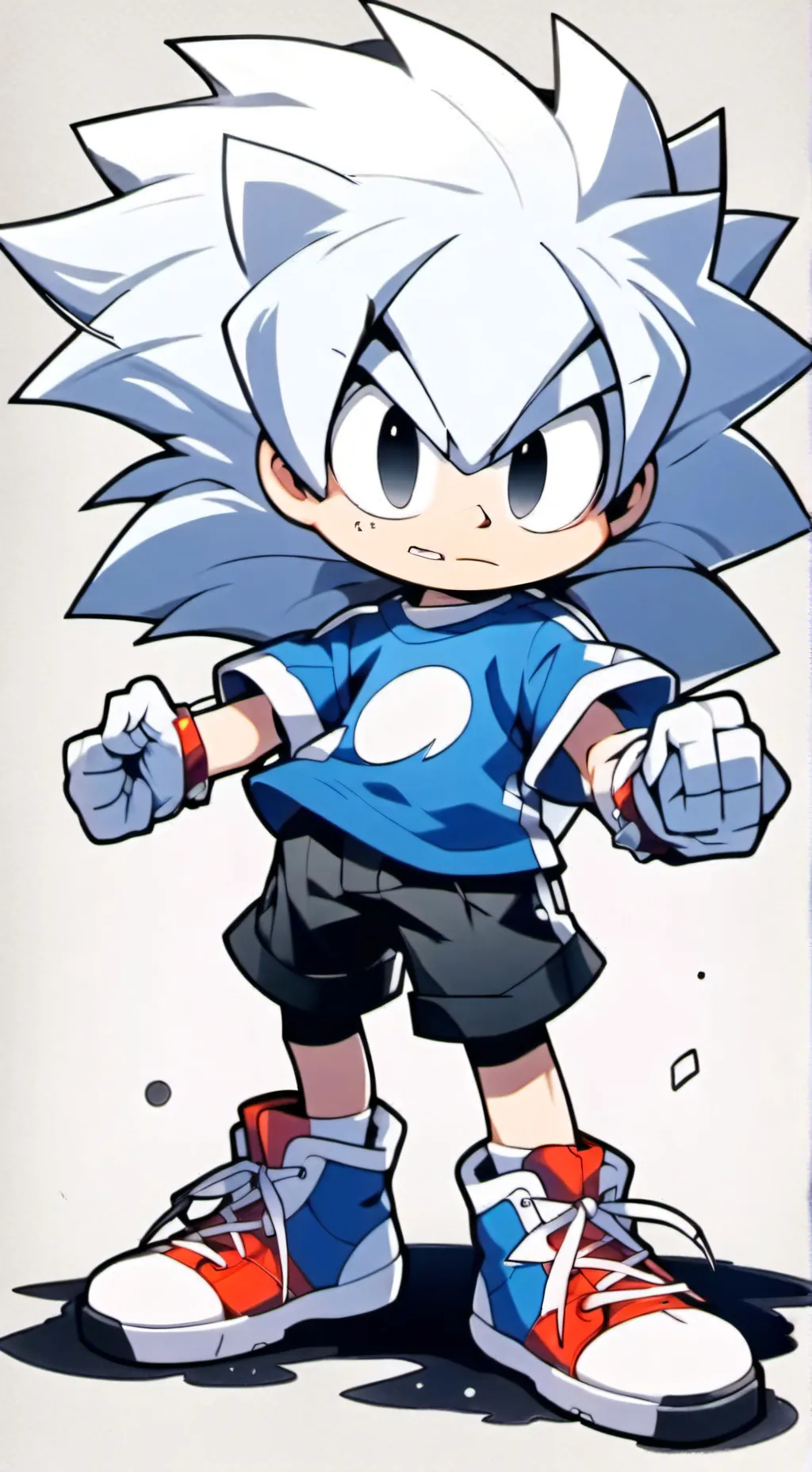 ai character: Silver as a human background