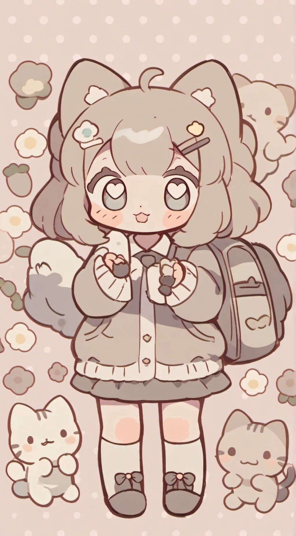 ai character: Pusheen background