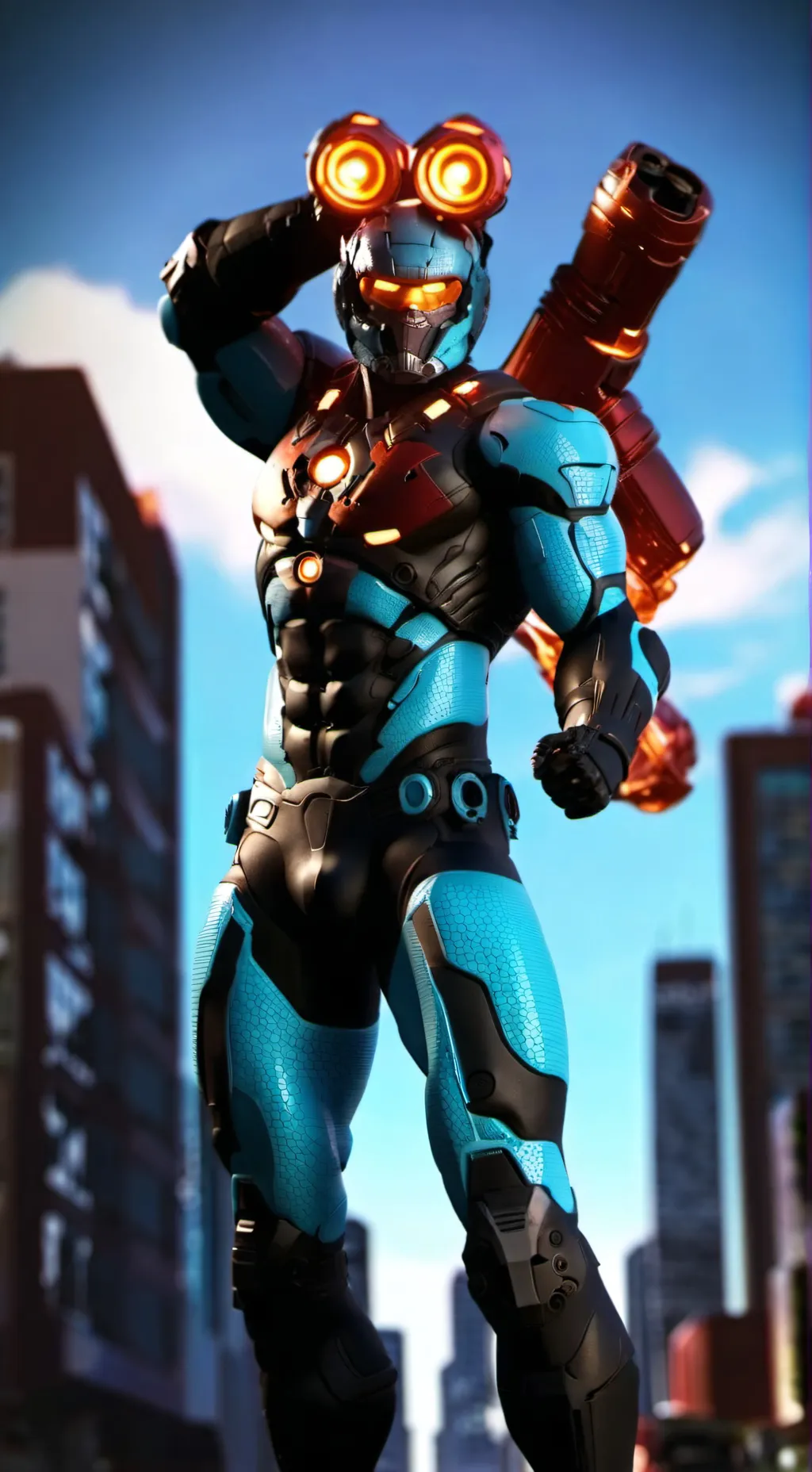 ai character: EL TITÁN CÁMARA  background